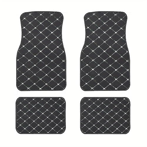 Tapis de sol haut de gamme pour DS4 DS5 DS7 finition sur mesure noire et blanche