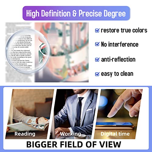 KAEOISFU Grande Leggero Occhiali da lettura