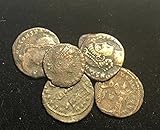 IT 5 Roman Coins Emperor Constantine Dynasty Comes in Velvet Gift Bag Good