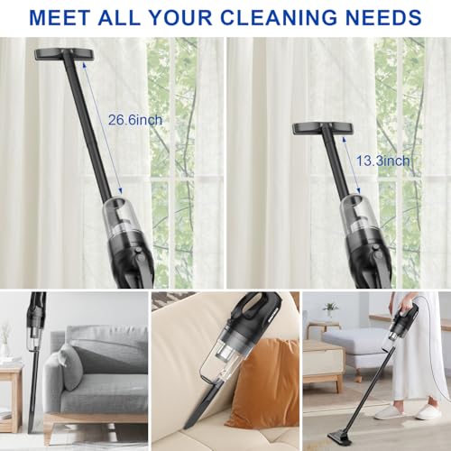 Croded Vacuum Cleaners 20Kpa Powerful Suction Ultra-Light Stick Vacuum for Hard Floor Pet Hair Vacuum
