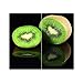 Produktbild DEKOGLAS Herdabdeckplatten Set inkl. Noppen aus Glas 'Kiwi', Herd Ceranfeld Abdeckung, 2-teilig universal 2x 52x30 cm