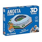 Material:cartón ELEVEN FORCE Puzzle Estadio 3D Anoeta (Real Sociedad) (63485), multicolor, ninguna (1)