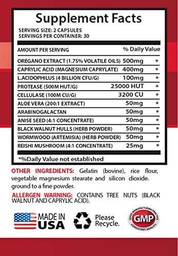 Natural Immunity Booster - Candida Away Plus - Candida Formula - 3 Bottles 180 Capsules #TOP1