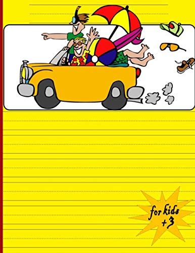 for kids +3: An empty story magazine with space for pictures and writing lines, ideal for kindergarten and early childhood activities