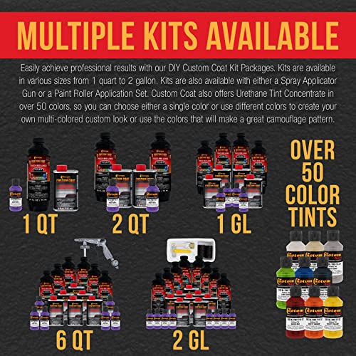 Image of Custom Coat Bright Purple 1.5 Gallon Roll-On Urethane Truck Bed Liner Kit