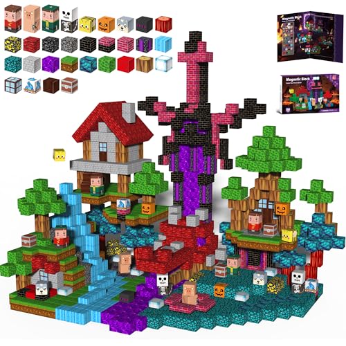 Gryxpox Magnetbausteine 150 Teile - Magnetisches Bauspielzeug & Kreatives Lernspielzeug für Kinder ab 3 Jahren - Stabile 3D-Konstruktionen… – Ansicht 1