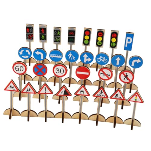 Jouet éducatif en bois panneaux de signalisation routière Gatuida pour grandir ensemble