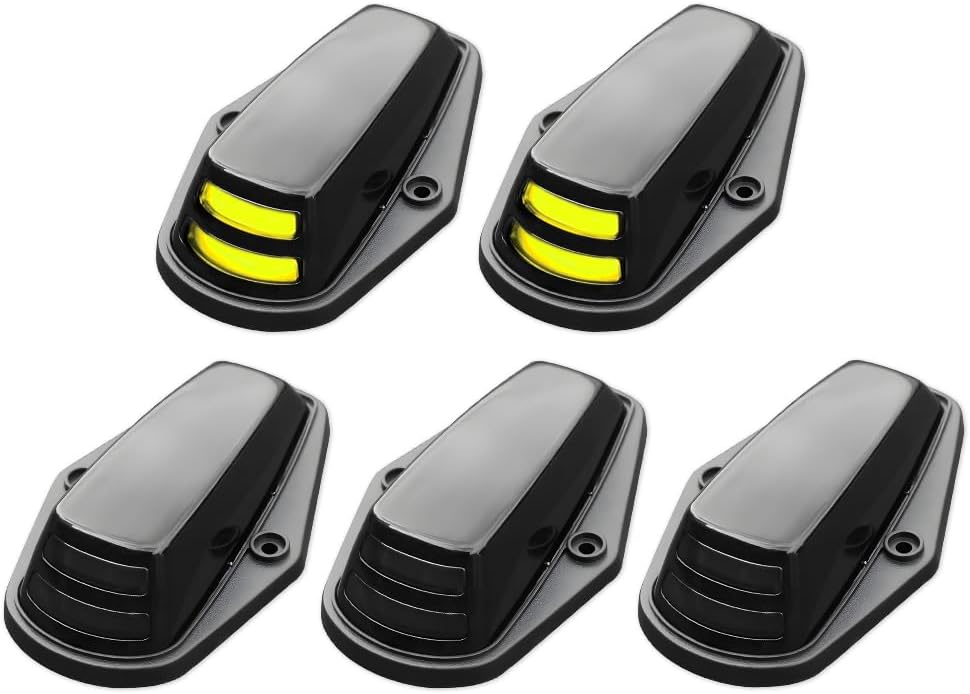 LED Roof Cab Lights Top Clearance Marker Light Car Exterior Rooftop Running Lamp, 1984-1996 Compatible with Ford F150/F250 Cab Light, 1988-1997 Compatible with Ford F-Series Super Duty, 5PCS