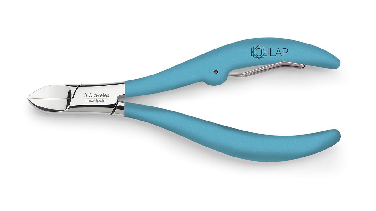 3 Claveles Lolilap Alicate para Uñas de 2 cm, Azul