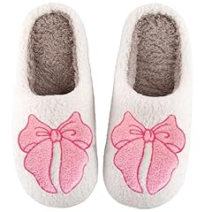 Valentines Bow Slippers Pink
