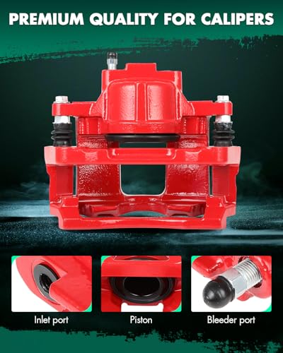 Image of SCITOO 18B5044 Disc Brake Caliper Assembly with Bracket Fit For Chrysler Town & Country,For Dodge Grand Caravan /Nitro,For Jeep Liberty /Wrangler,For Ram C /V 2012,For VW For Routan 2009-2012