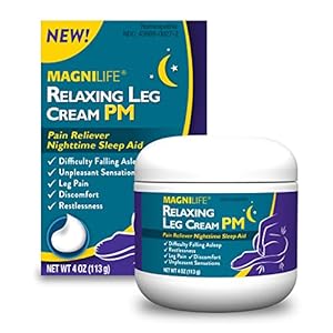 MagniLife Relaxing Leg Cream PM, Deep Penetrating Topical for Pain and Restless Leg Syndrome Relief, Naturally Soothe…