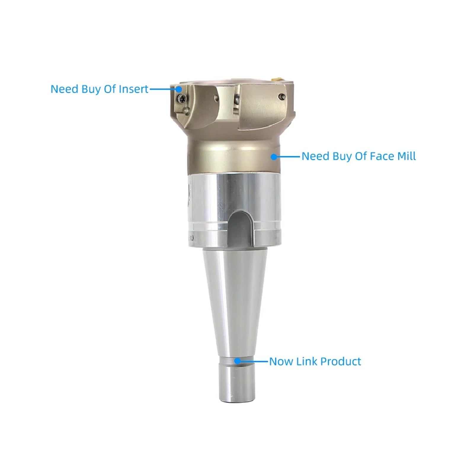 Adattatore for alloggiamento Perno di fresatura Frontale for Macchine CNC Gambo Perno di fresatura Verticale M12 M16NT30 NT40 FMB22 FMB27 FMB32 FMB40(NT30-FMB40 (M12))