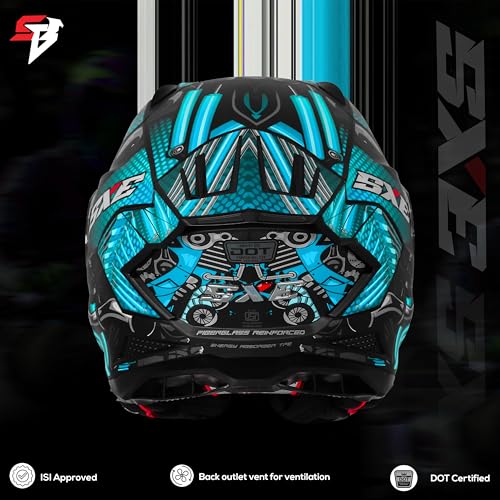 Image of Steelbird SBH-61 SXE X2 Pinlock ISI and Dot Certified Full Face Helmet for Men and with Inner Silver Sunshield