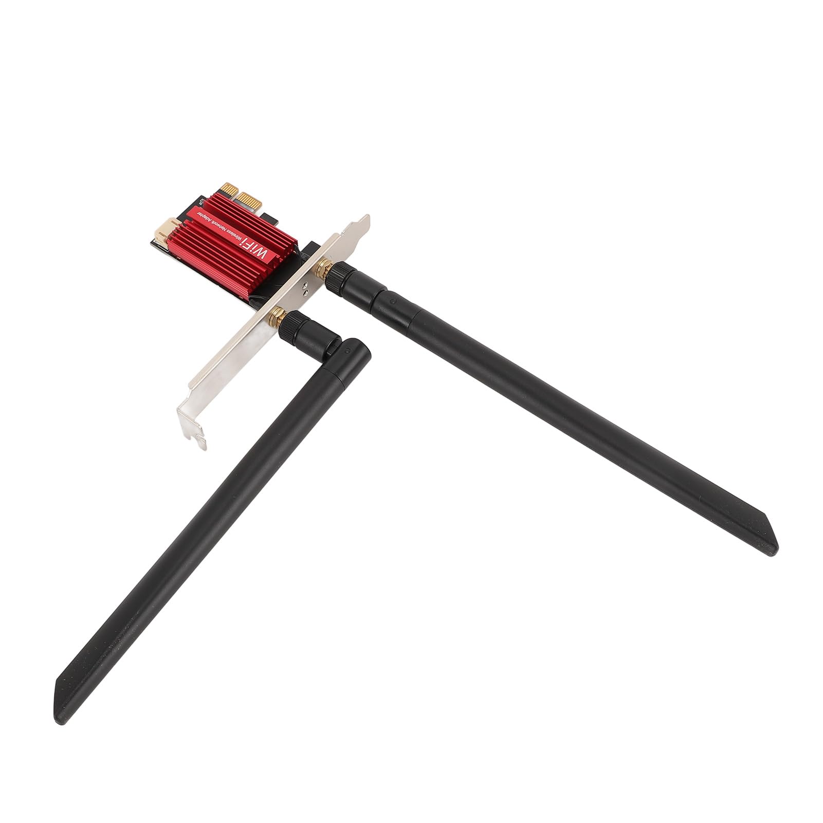 Scheda WiFi PCIE per PC - Scheda di Rete Wireless Bluetooth 5.3, 2.4/5/6G Tri Band con Doppia Antenna 8DB, Adattatore Wireless WiFi 7 con MU-Mimo, per Openwrt