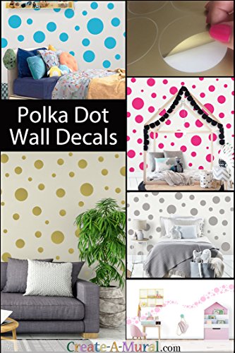 Polka Dot Wall Stickers, Wall Decor Stickers, Wall Dots, Vinyl Circle Room Dot Decals Wall Art Stickers For Bedroom Girls Room Peel And Stick Kids Room Decor Birthday Gift (Lilac) #TOP3