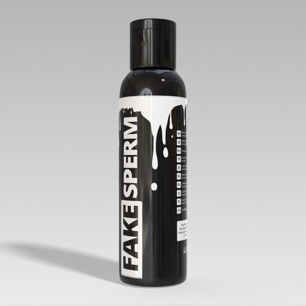 Lubrificante Finto Liquido Artificiale 250 ml Fake Sperm, Lubrificante bianco, Uso intimo Vaginale e Anale