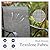 Sophia & William Outdoor Bar Set, Patio Bar Table and Chairs Set, Bar Height Patio Set - 6 x Swivel Bar Chairs(Grey), 1 x Rectangular Bar Table(Black)