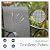 Sophia & William Outdoor Bar Set, Patio Bar Table and Chairs Set, Bar Height Patio Set - 6 x Swivel Bar Chairs(Grey), 1 x Rectangular Bar Table(Black)