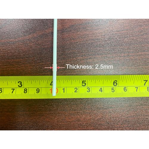 Image of uxcell ABS Styrene Plastic Round Bar Rod,3 /32 inch Dia 20 inch Length,White for Architectural Model Making DIY 10pcs