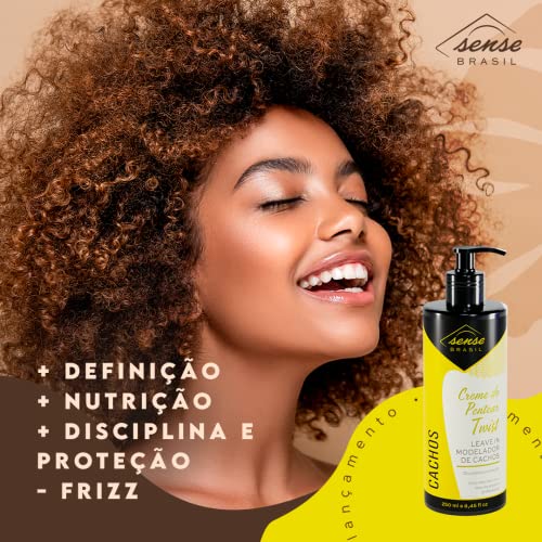 Creme de Pentear Twist Energy Sense Brasil - Linha Cachos - 250ml
