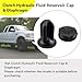 Qiqimingxin Clutch Hydraulic Fluid Reservoir Cap & Diaphragm Replacement Fit for Ford F-150 1993-2004, F-250 F-350 1993-1997 Replaces F2TZ7K505A Manual Transmission