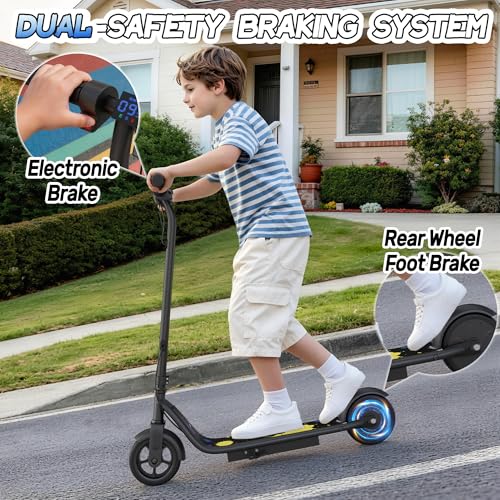 Image of VOLPAM Electric Scooter, 350W /500W /800W /1000W /250W Powerful Motor & 19 /22 / 9 MPH Top Speed, 16-28-10 Miles Long Range, Folding E Scooter Choice