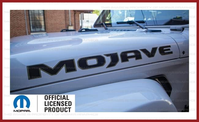 Miniatura 5 de Decal Mods Mojave - Calcomanía gráfica de vinilo para Jeep WranglerMojave JLJT (2019-2024), color negro con contorno de bronce 392 FB392O (juego de