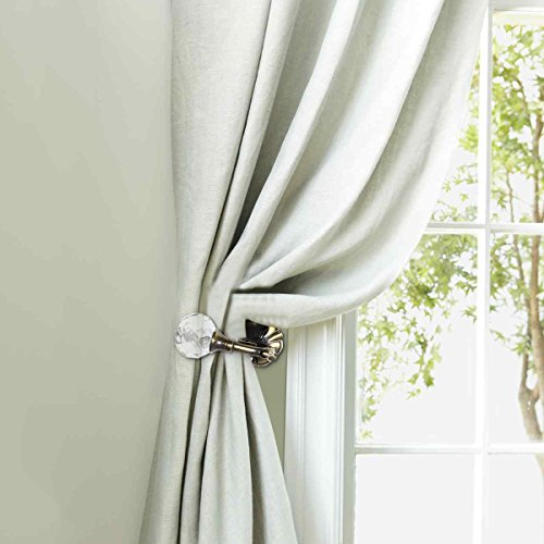 Winomo Curtain Tieback Hooks Drapery Holdbacks Crystal Ball Curtain Hookback Wall Mount Metal Curtain Holdback (Bronze 2Pcs) #TOP5