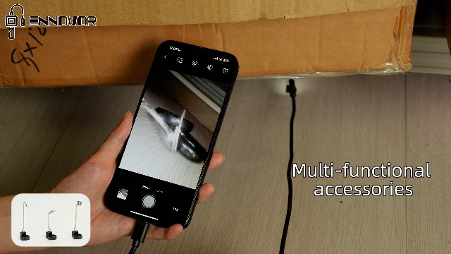 Endoscope Camera with Light, 1920P HD Borescope with 8 Adjustable