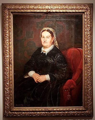 Tableau portrait de Karolyne Tutko par Gyula Benczúr poster art mural vintage 60x90