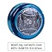 Yomega Power Brain XP yoyo - Professional yoyo with a Smart Switch which enables Players to Choose Between Auto-Return and Manual Styles of Play. + Extra 2 Strings & 3 Month Warranty (Blue)
