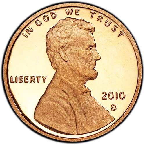 2010 S Proof Lincoln Cent Shield Cent Choice Uncirculated US Mint