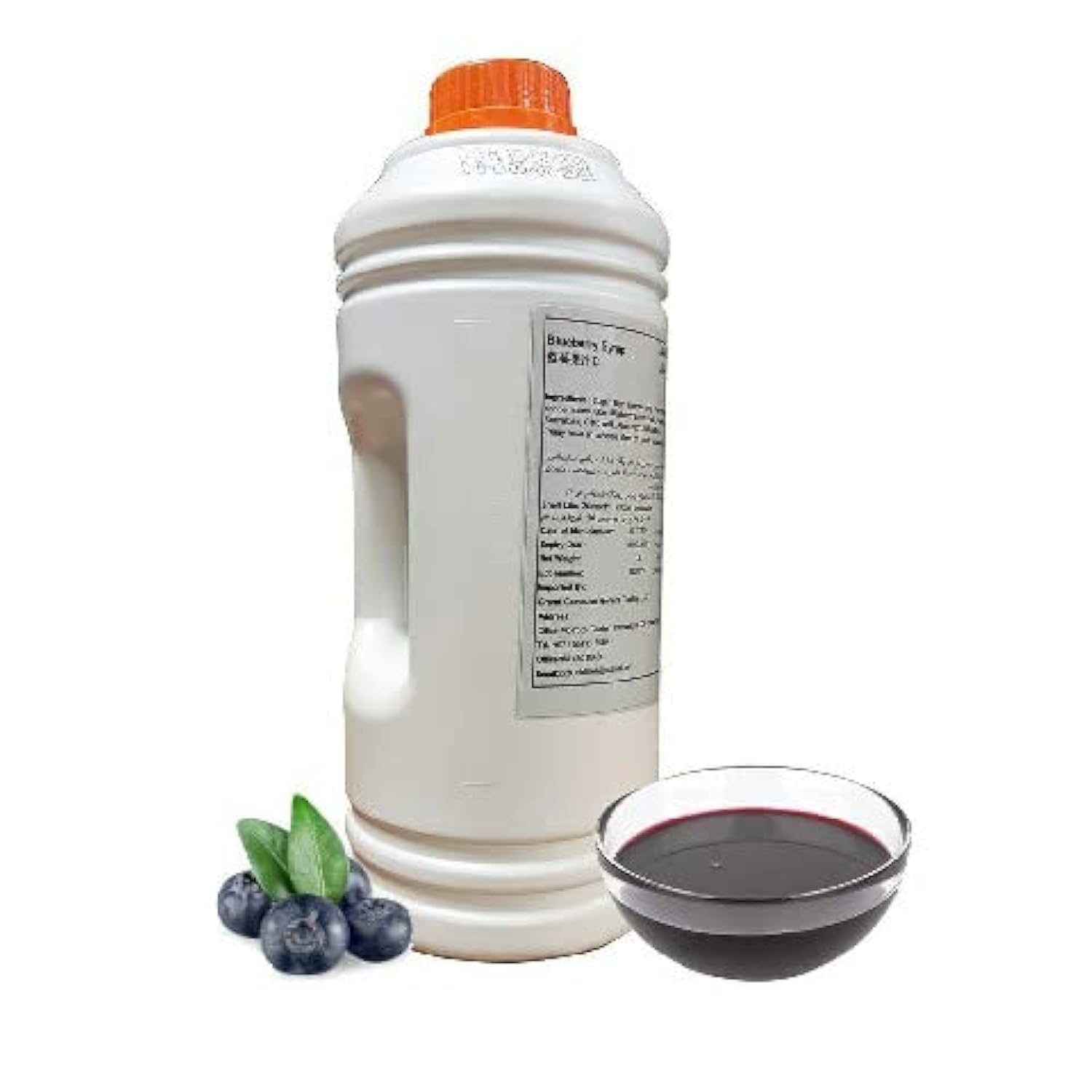 Blueberry Syrup 1.9L – Premium Natural Blueberry Flavor Syrup for Boba Tea, Milk Tea, Smoothies, Fruit Teas, Cocktails & Desserts – Café & Home Use