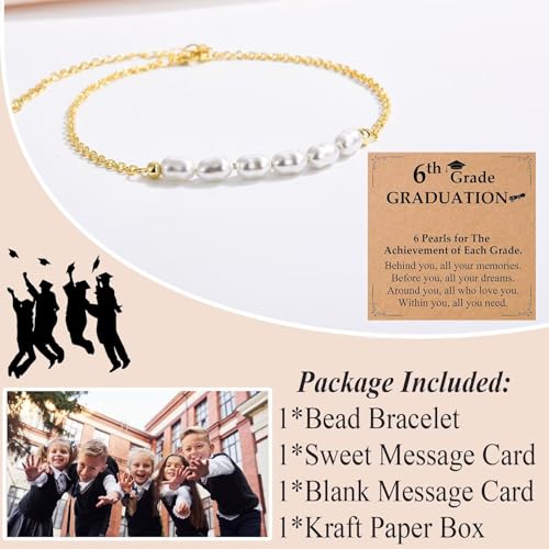 Image of 5th, 6th, 8th Grade Graduation Gifts for Girls Class of 2026 Grad Gifts Graduation Bracelets for Daughter, Granddaughter