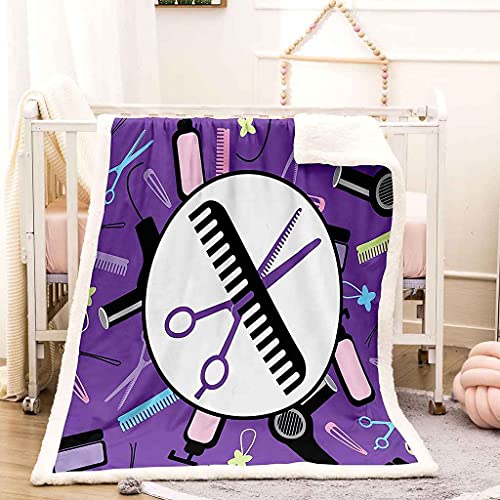 Couverture outils de coiffure violette pour cocooning et déplacements