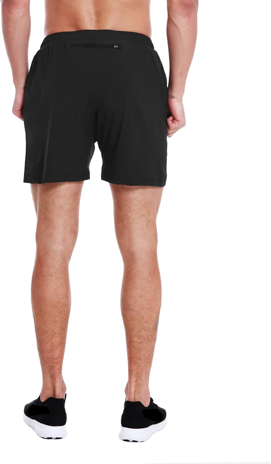 EZRUN Men's 5 Inches Running Workout Shorts Quick Dry Lightweight Athletic Shorts with Liner Zipper Pockets - Image 3