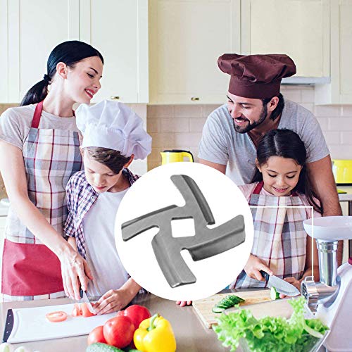 Stainless Steel Meat Mincer Plates/Grinding Blades, 2 Stainless Steel Sharp Blades and 2 Grinding Plates (Coarse And Fine) for No. 5 Vertical Mixers and Meat Mincer Accessories - Thumbnail 6