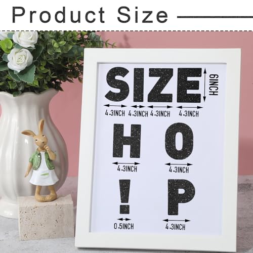 Image of Harloon 232 Pcs Large Glitter Letter Stickers 24 Sheets Classroom Bulletin Boards Decorations Big Font Alphabet Letter Self Adhesive Letters Stickers Back to School Decor DIY Craft(Black,6 Inch)