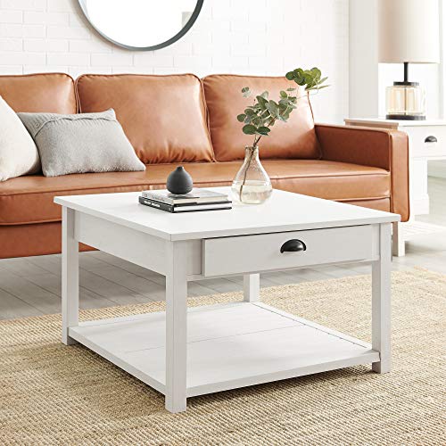 Walker Edison Modern Country Square Coffee Table Living Room Accent Ot Walker Edison Modern Country Square Coffee Table Living Room Accent Ot