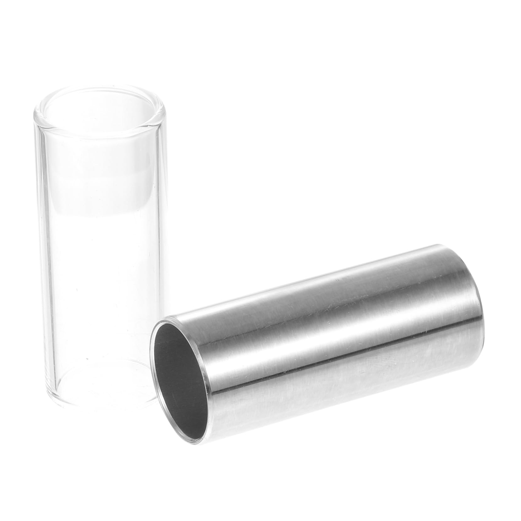 Vaguelly 2 Pcs Guitar Sliders Durable Finger Slide for Electric Acoustic Guitars Easy to Use Lightweight for Beginners and Musicians