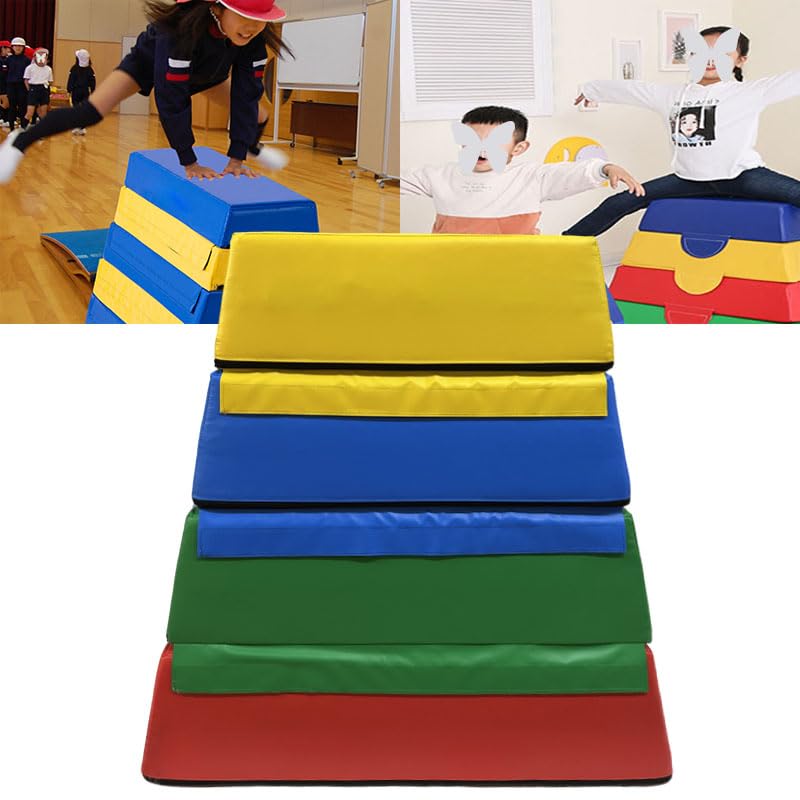 Caja de salto blanda de espuma fácil de limpiar, bloques apilables antideslizantes 90x60x90cm