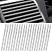 KINBOM 20 Pezzi 19,5cm Strisce Decorative per Auto, Finiture per Bocchette di Ventilazione Modanature Interne per Auto Aria Condizionata per Auto Bocchette di Ventilazione Griglie (Argento)