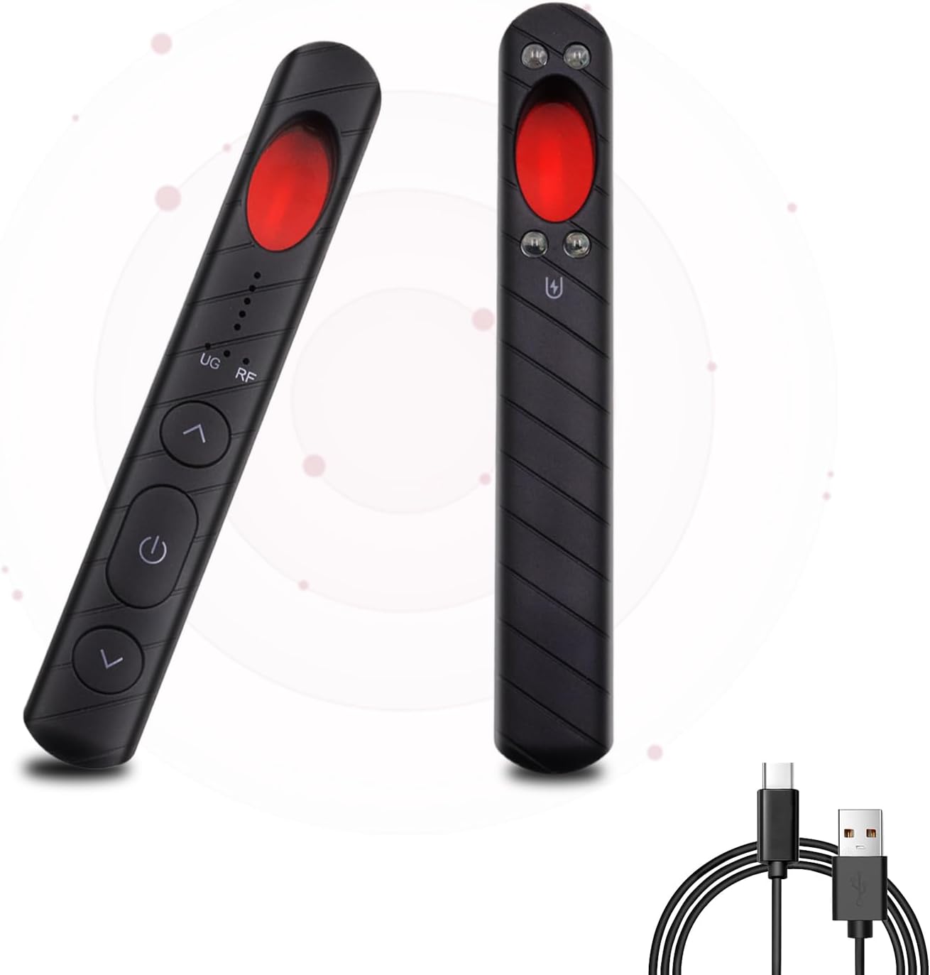 Hidden Digicam Detectors Moveable Spy Digicam Finder Infrared Scanner Wi-fi Sign/GPS Tracker Detector Bug Detector Burglar Alarm for Journey/Residence/Workplace, 5-Stage Sensitivity, 4 Working Modes