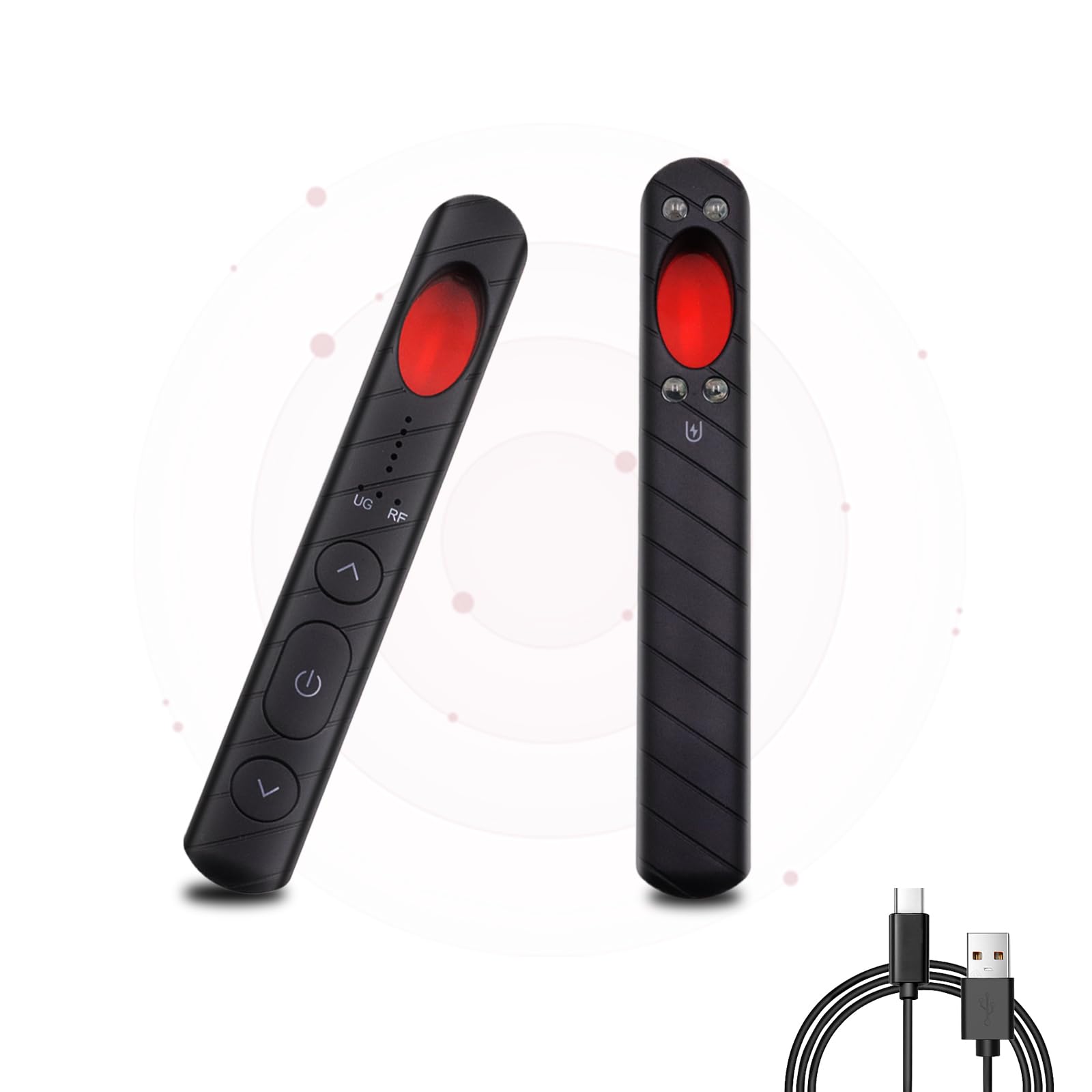 AiLuce Hidden Camera Detectors Portable Spy Camera Finder Infrared Scanner Wireless Signal/GPS Tracker Detector Bug Detector Burglar Alarm for Travel/