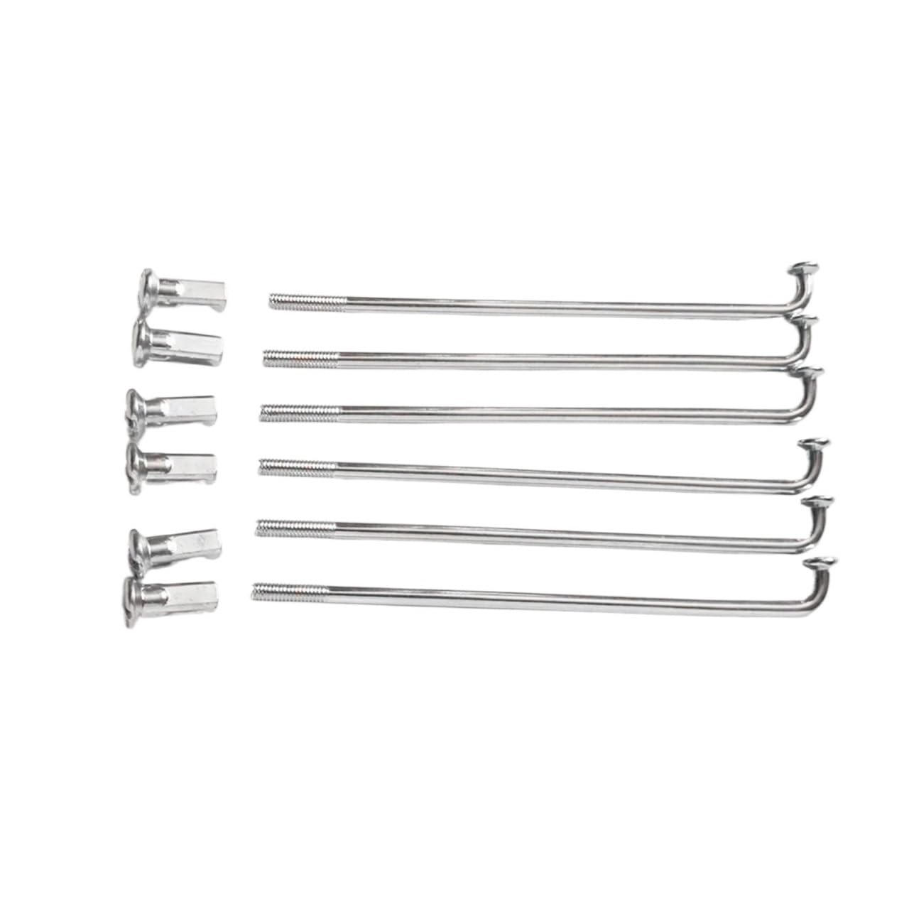 36 szt./partia 10G 3,18 mm szprychy do roweru elektrycznego i motocyklowego - zakres długości 65-225 mm, 45 # stalowe szprychy do dużych obciążeń z sutkami do roweru elektrycznego (145 mm)