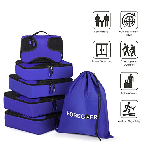 FOREGOER Set di 6 Organizer per Valigia da Viaggio...