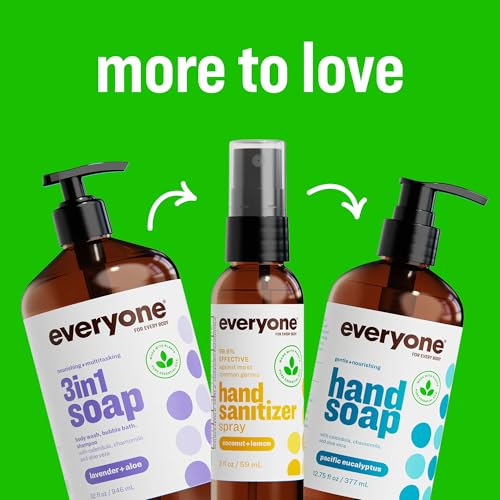 Image of Everyone 3-in-1 Kids Soap, Tropical Coconut Shampoo & Body Wash, 32 oz 2pk