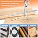 WORKLION Woodworking Compass Geometry Set - Large Locking Pencil Compass for Drawing Circles, Professional 8 Inch Woodworking Compass with 2 Pencils and a 12inch Ruler, Perfect for Precision Geometry.