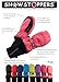 SnowStoppers Kid's Nylon Waterproof Snow Colorful Mittens (Fuchsia, Medium)